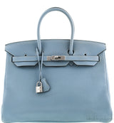 Birkin 35 Blue Lin Togo PHW