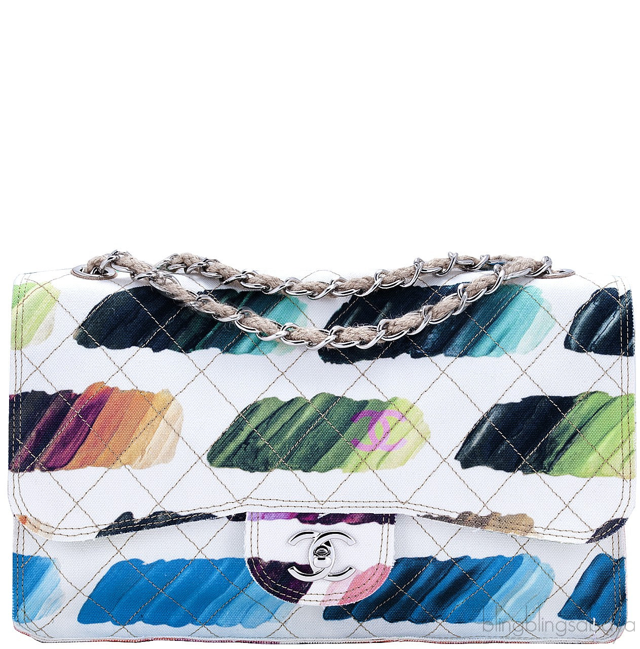 Jumbo Multicolor Colorama Flap Bag