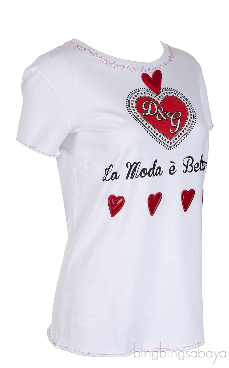 La Moda White T-shirt