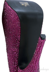 Hot Pink Rhinestone Pump