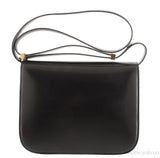 Classic Box Black Leather Bag