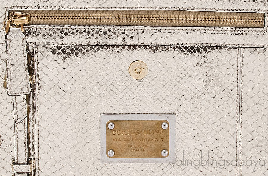 Snakeskin Miss Sicily Metallic Gold