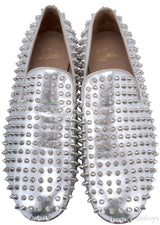 Dandelion Spike Silver Patent Men Loafer