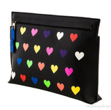 Hearts T Pouch Clutch