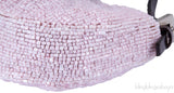 Pink Bead Mini Croissant Bag