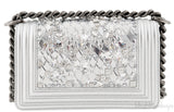 Le Boy Crystal Silver Small Bag