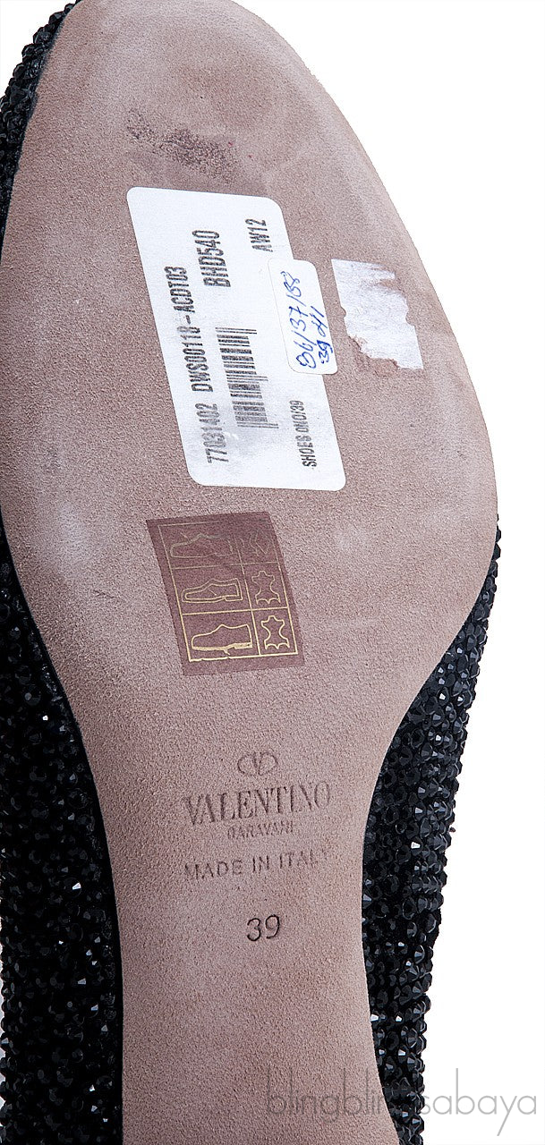 Crystal Bead Embellished Pump