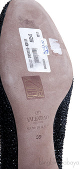 Crystal Bead Embellished Pump