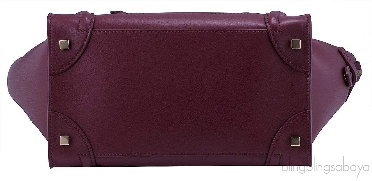 Mini Luggage Rust Maroon