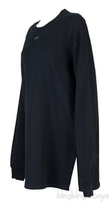 Black Off Long Sleeve Sweatshirt