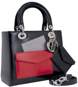 Lady Dior Black w/ Front Pocket*