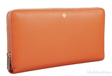 Orange Long Clutch Wallet  w/ Passport Holder