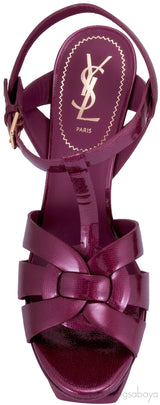 Tribute Patent Textured Leather