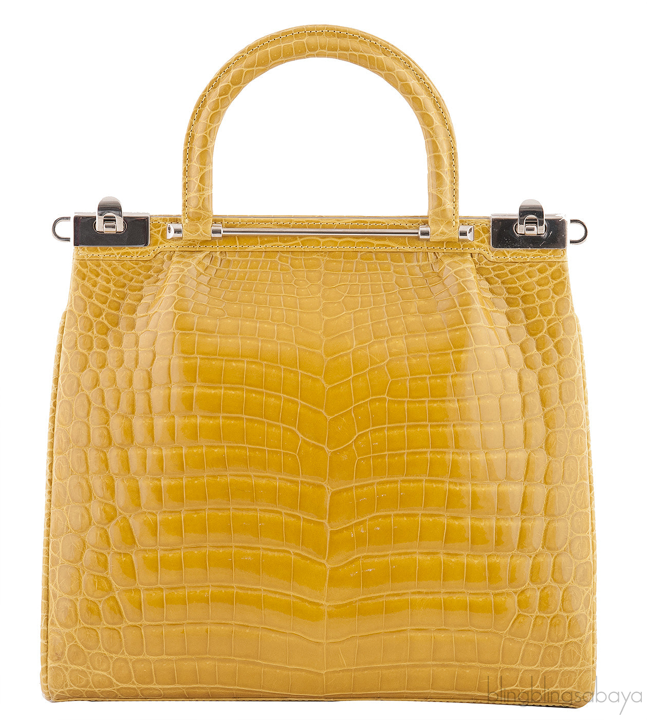 Crocodile Raffles Handbag