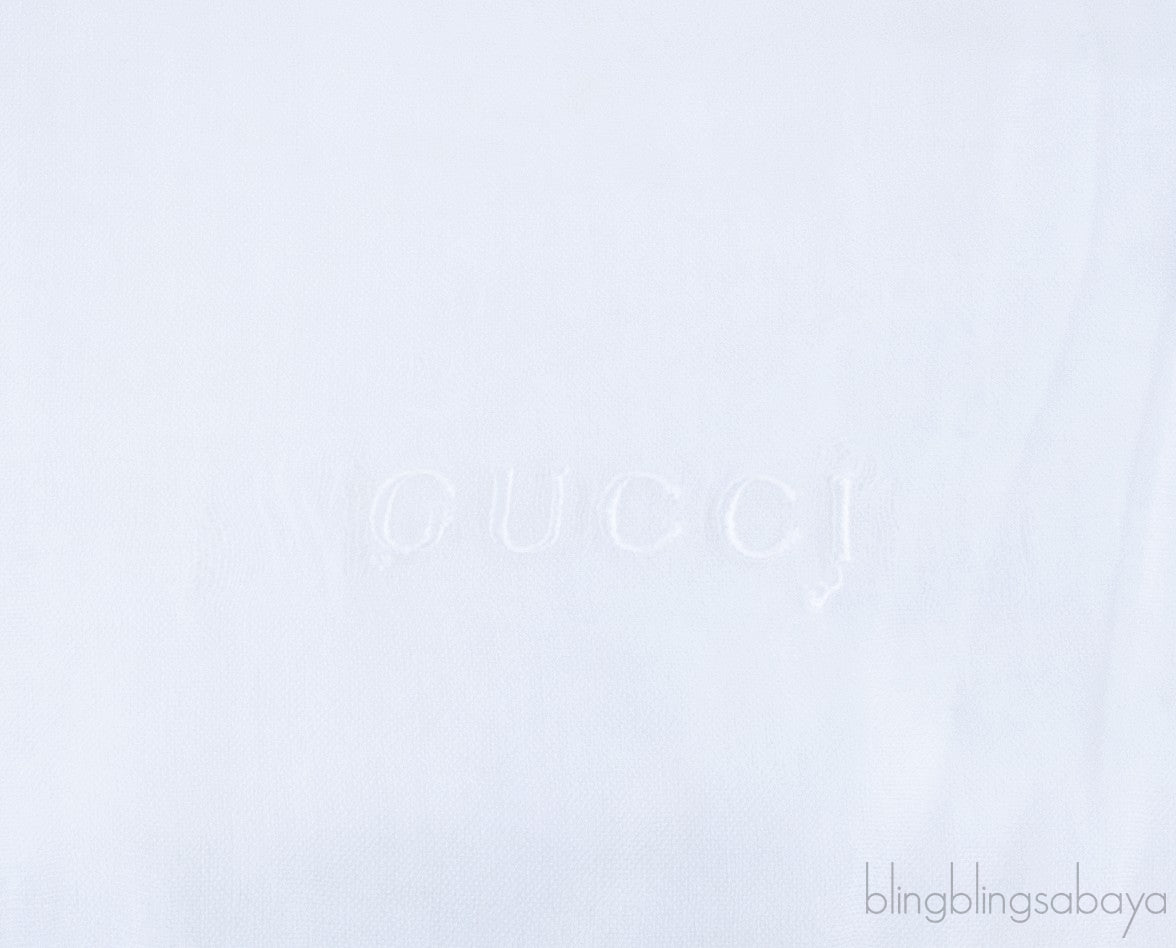 Plain White Long Rectangular Scarf
