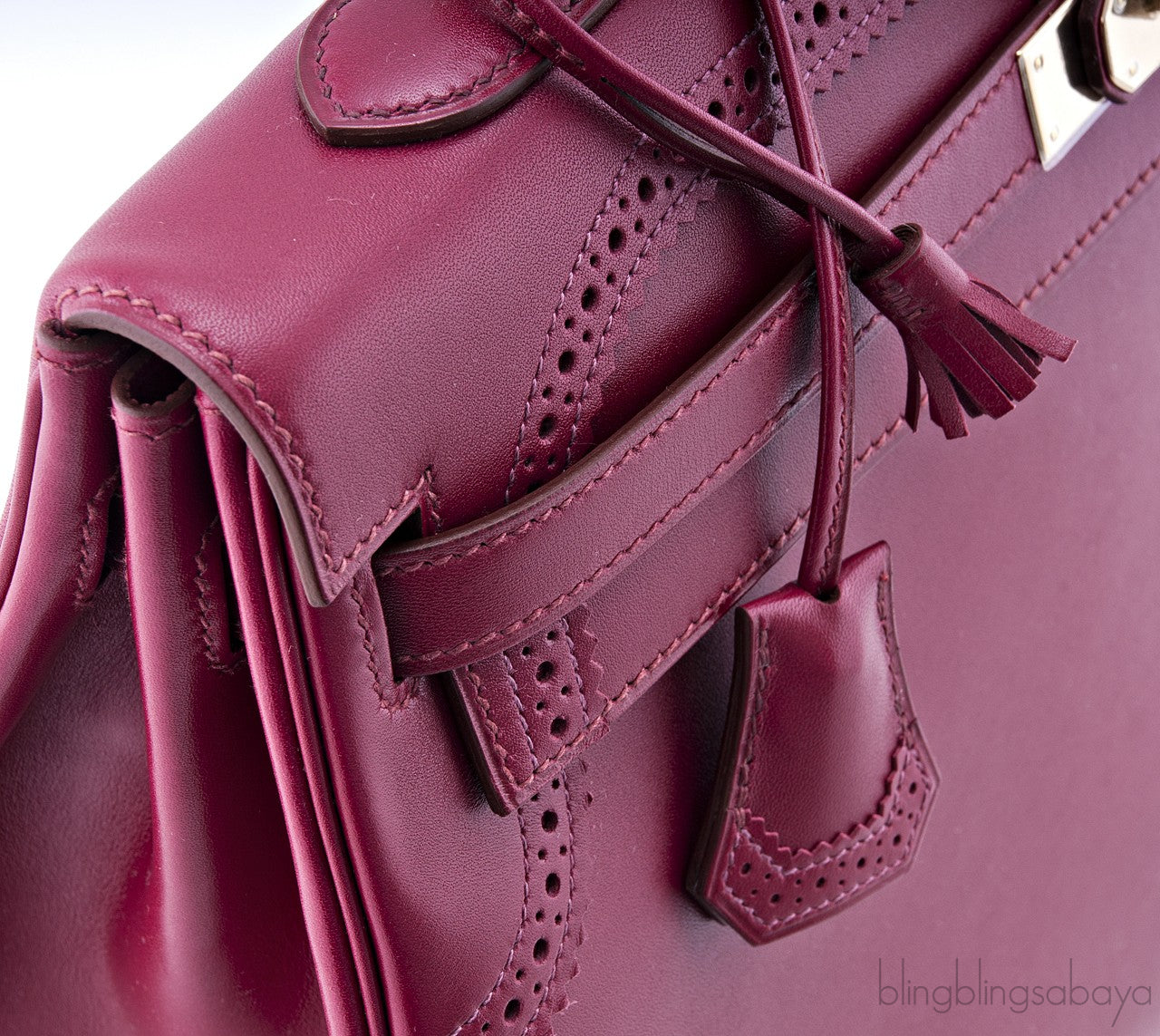 Kelly 35 Ghillies Rubis Tadelakt