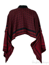Red Anagram Silk Crop Top