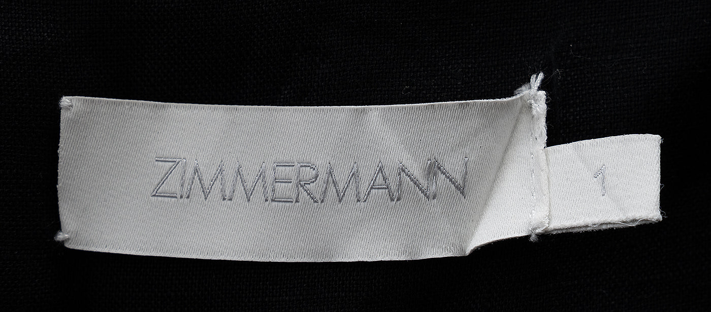 Zimmerman Black Sailor Mini Dress