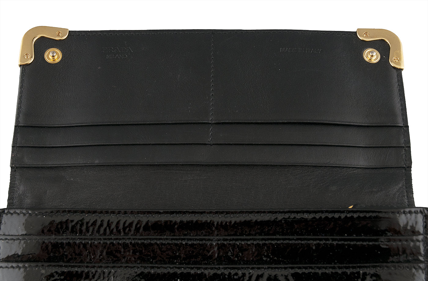 Black Patent Wallet