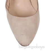 Manolo Blahnik Beige Suede Leather Heels