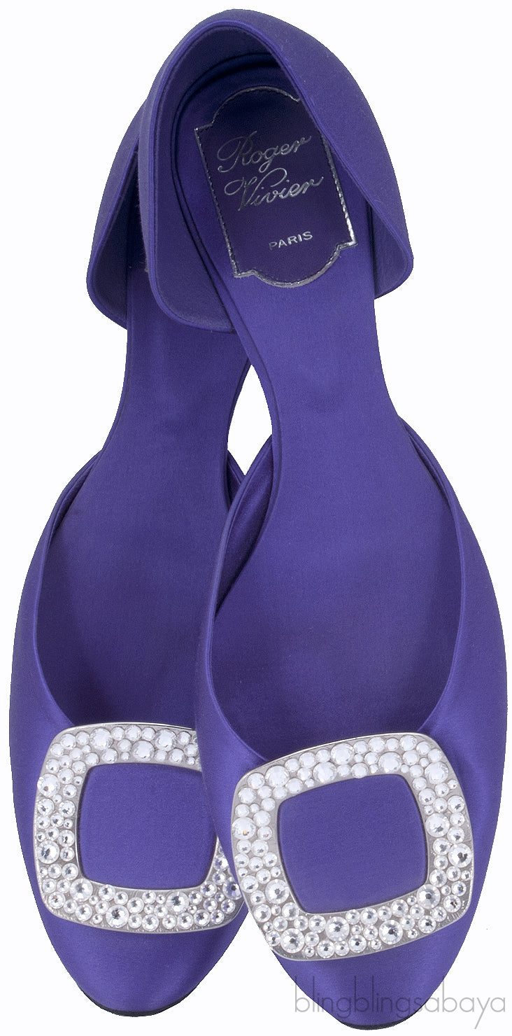 10 MM Purple Swarovski Flat
