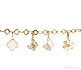 Gold & Diamond Charm Bracelet