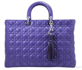 Lady Dior Violet Large Shopping Tote