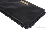 Nina Ricci Black Pleated Trim Clutch