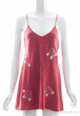 Rose Applique Red Camisole