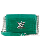 Twist MM Emerald Crocodile Bag