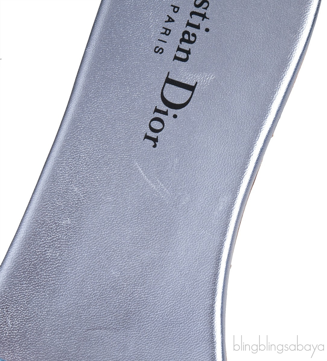 Dway Blue Grey Crystal Flat Slide