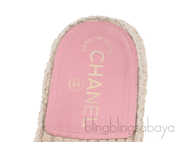 Pink Quilted Chain Slipper