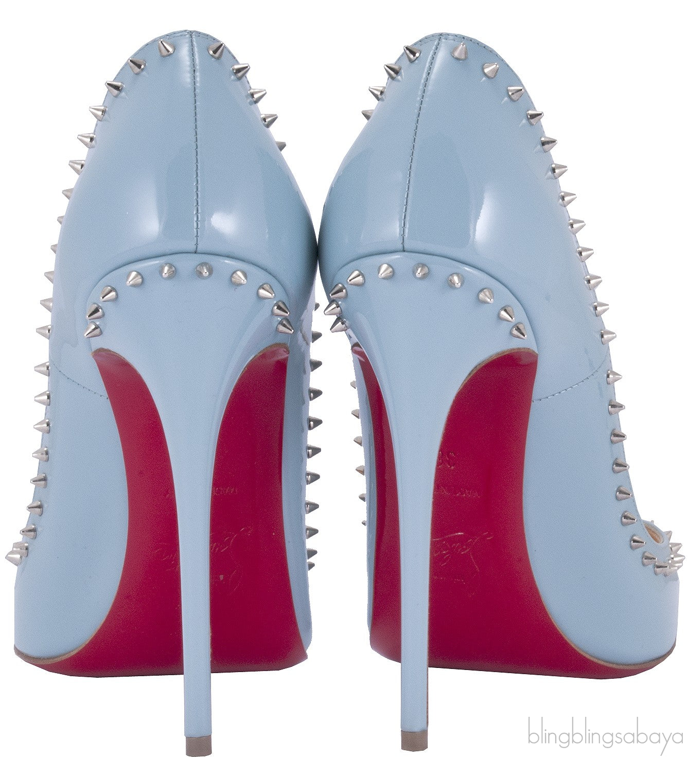 Anjalina Light Blue Spike Pointed Toe