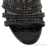 Galaxy Croc Embossed Sandals