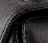 Black Bamboo Top Handle Bag