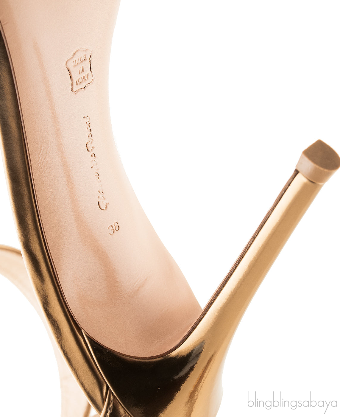 Portifino Gold Slingback Sandals