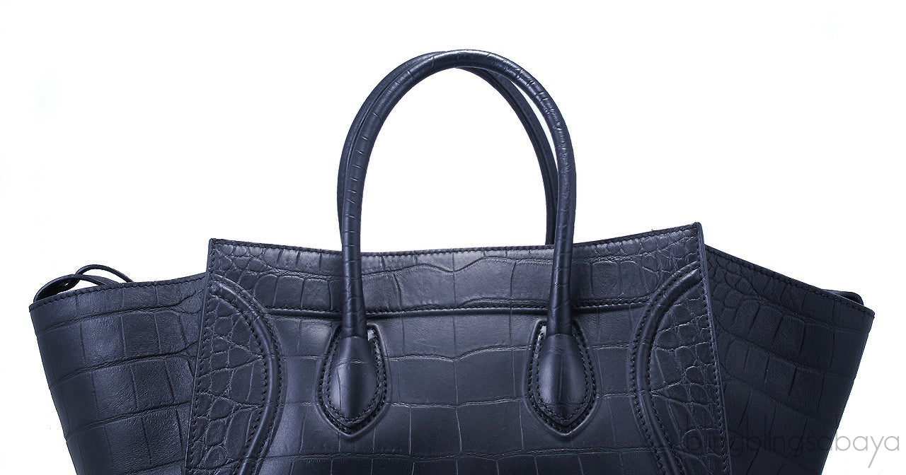 Phantom Black Croco Print