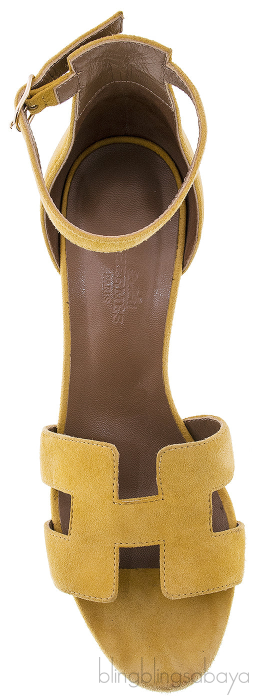 Mustard Legend Wedge Sandals