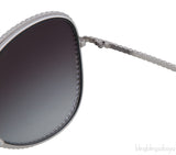 71108 Silver Crystal Aviator Sunglasses