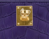 Kelly Cut Niloticus Matte Amethyst Clutch