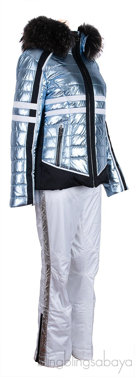 Fur Trimmed Ski Jacket & Trouser Set + Fusalp Inner Jacket