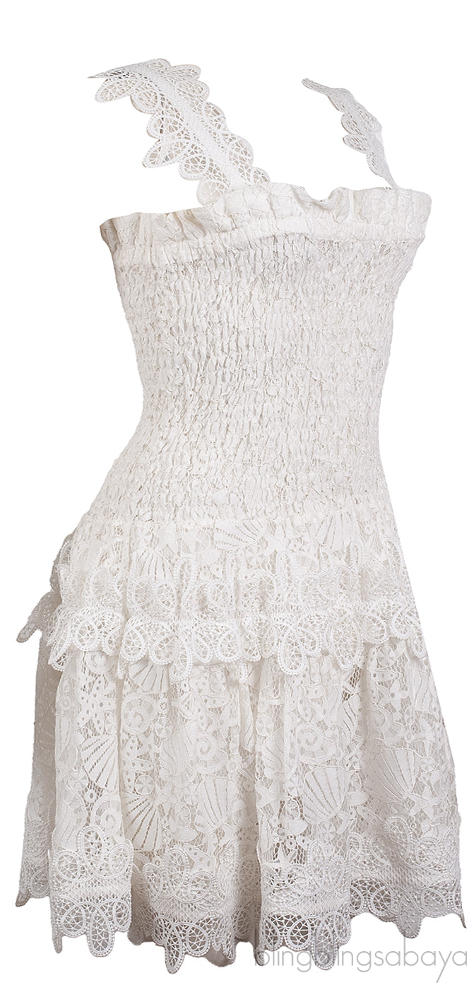 Waimari Joy Ivory White Mini Dress M
