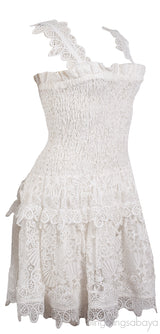 Waimari Joy Ivory White Mini Dress M