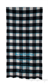 Checkered Wool Scarf