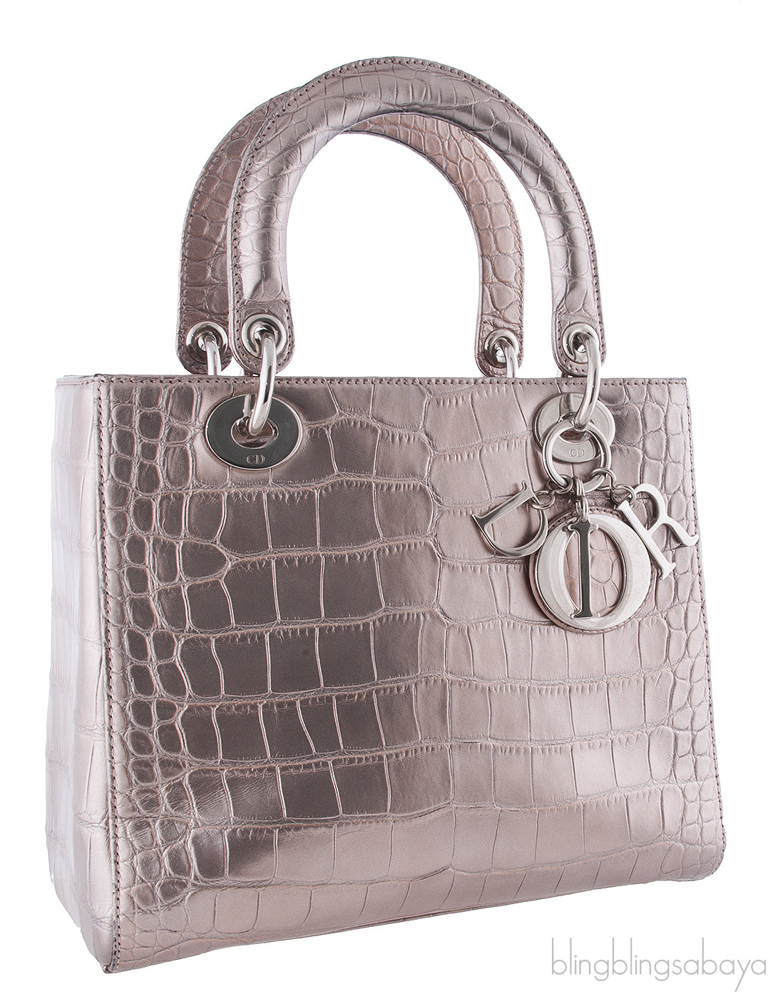 Lady Dior Crocodile Bronze Medium