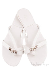 Corfou White Slip-on Sandals