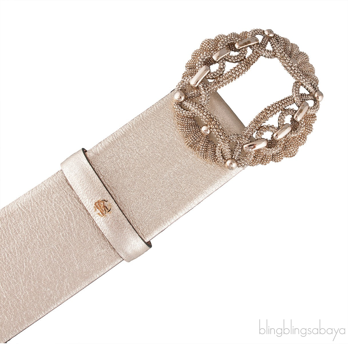 Light Gold Wide Belt