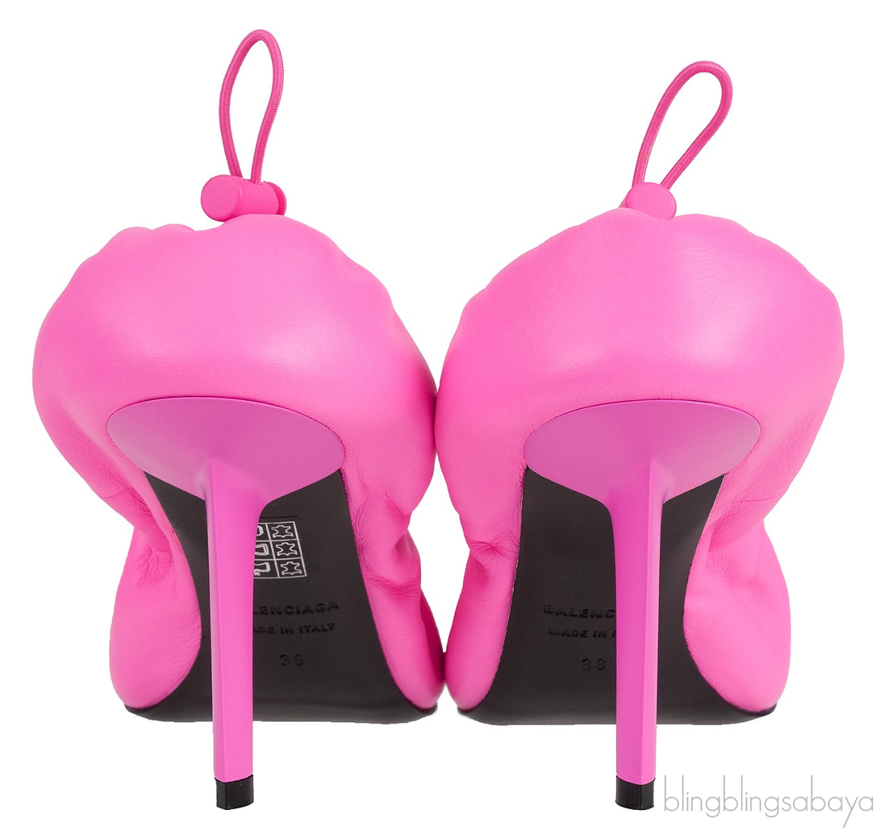 Scrunch Knife Leather Pumps