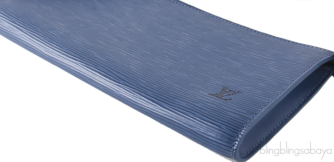 Blue Epi Leather Pochette