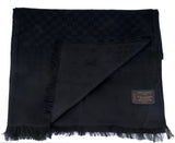 Damier Monogram Black Scarf